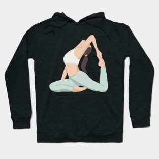 Pilates instructor doing yoga and meditation Hoodie